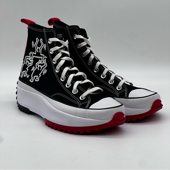 Converse X Keith Haring Run Star Platform Sneakers. Size 10.5 - Picture 7 of 10